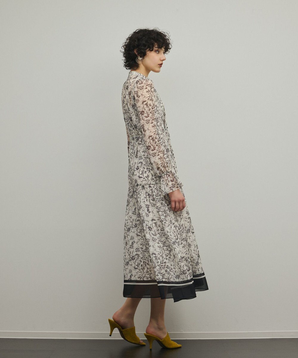 GRACE CONTINENTAL ドロストティアードフレアワンピース 