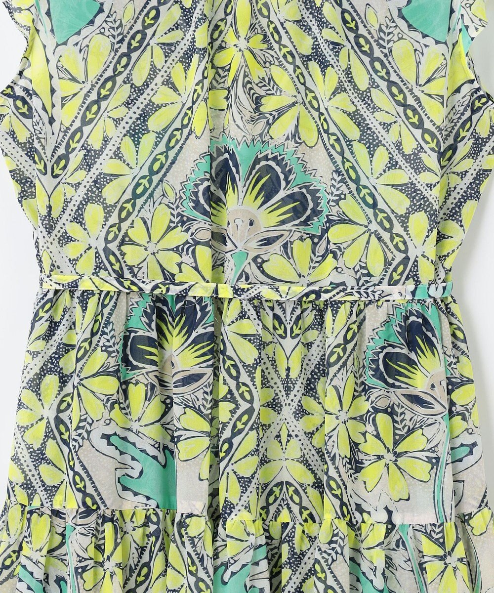 GRACE CONTINENTAL シフォンプリントティアードワンピース 