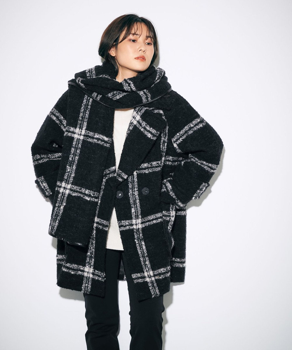 リングツイードチェックコート Grace Continental Grace Continental グレースコンチネンタル 通販 リングツイードチェックコート Grace Continental Grace Continental グレースコンチネンタル 通販