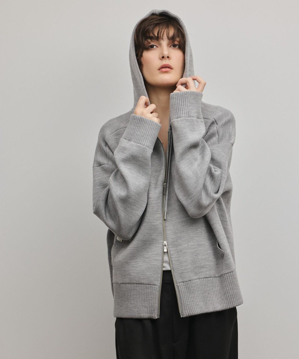 GRACE CONTINENTAL フォルムニットパーカー 