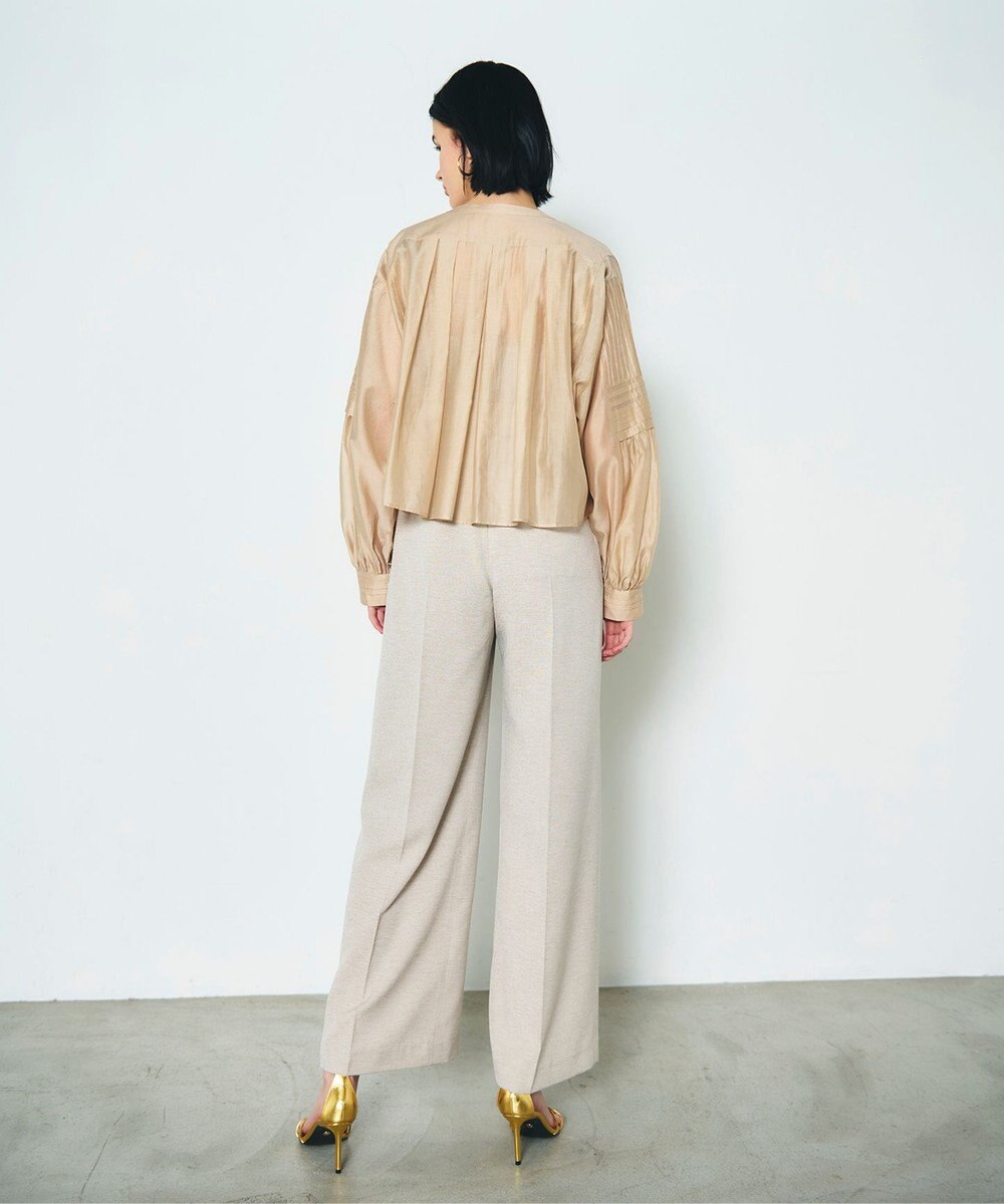 GRACE CONTINENTAL ピンタックショートブラウス