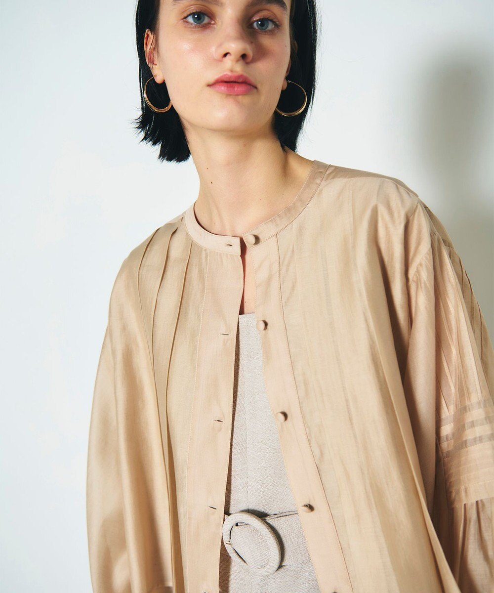 GRACE CONTINENTAL ピンタックショートブラウス