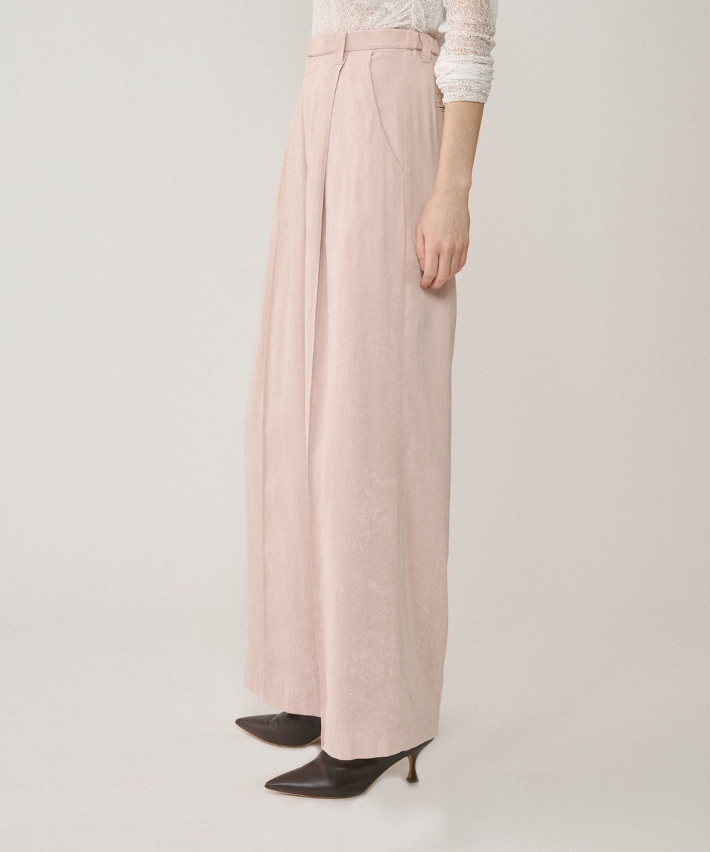 GRACE CONTINENTAL クラッシュサテンパンツ 