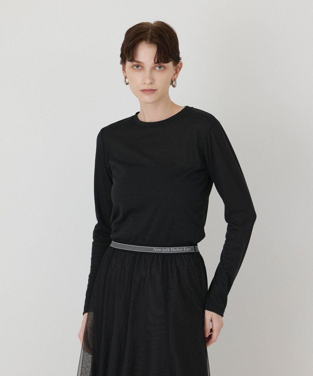 GRACE CONTINENTAL ラメクルーカットトップ 