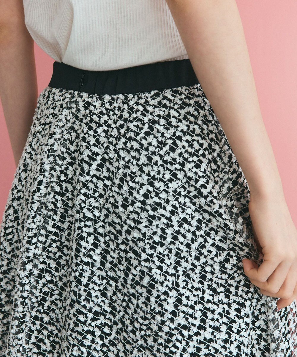 GRACE CONTINENTAL フェザーembドレス