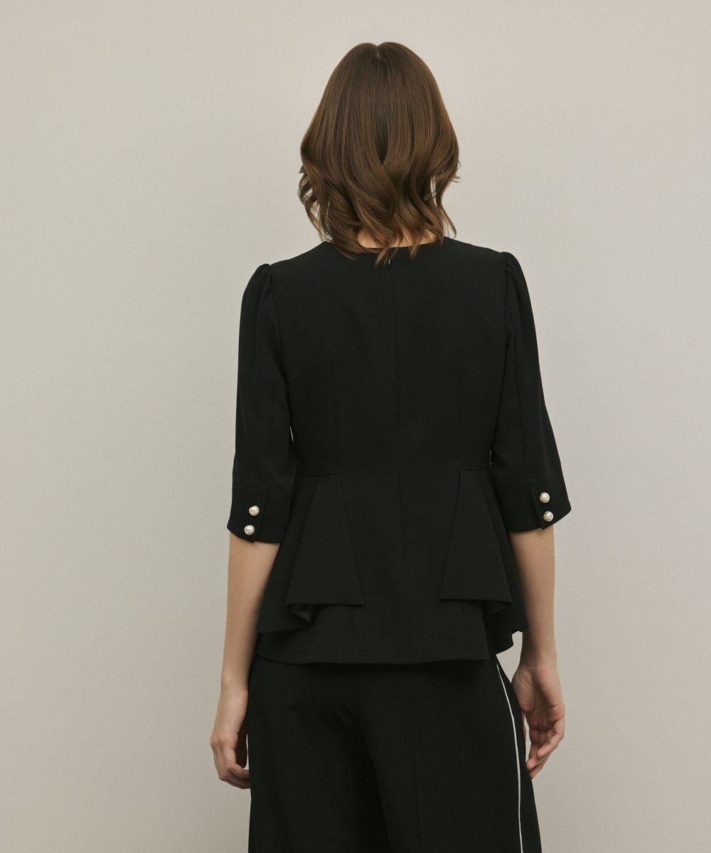 GRACE CONTINENTAL トリアセペプラムトップ 