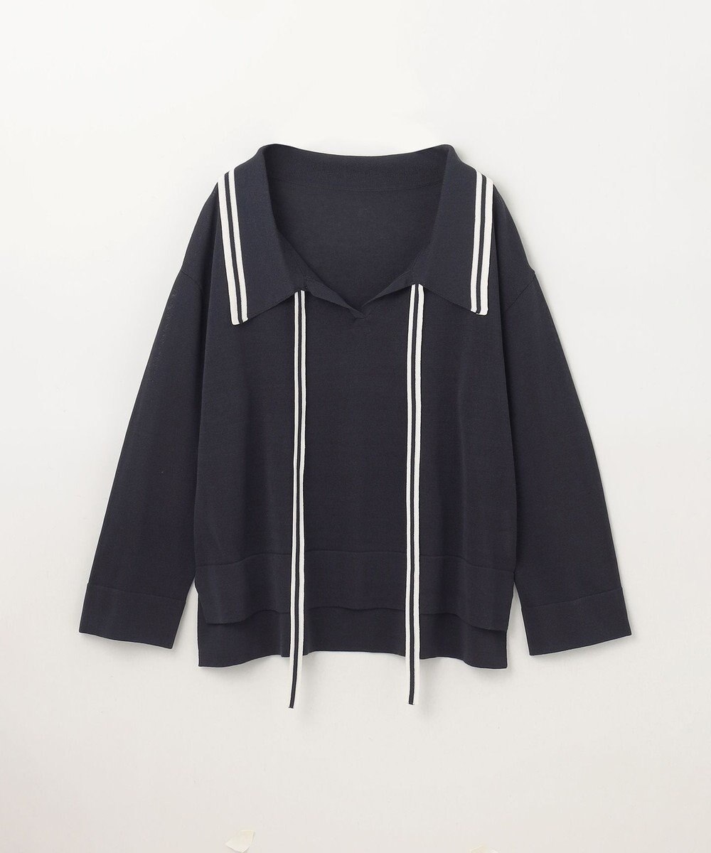 GRACE CONTINENTAL マリンボウタイニット 