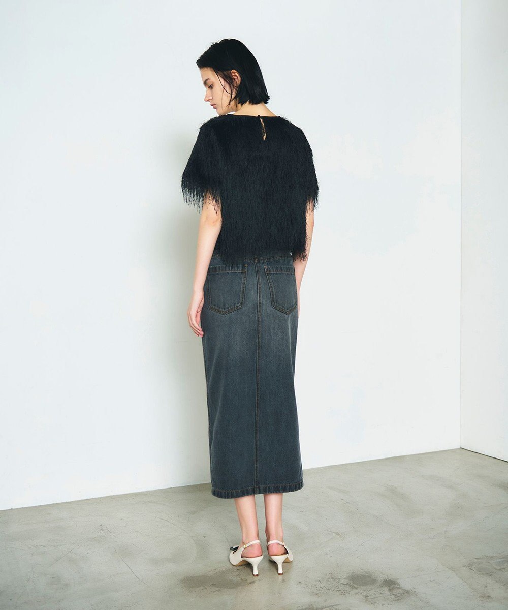 GRACE CONTINENTAL タイトデニムスカート