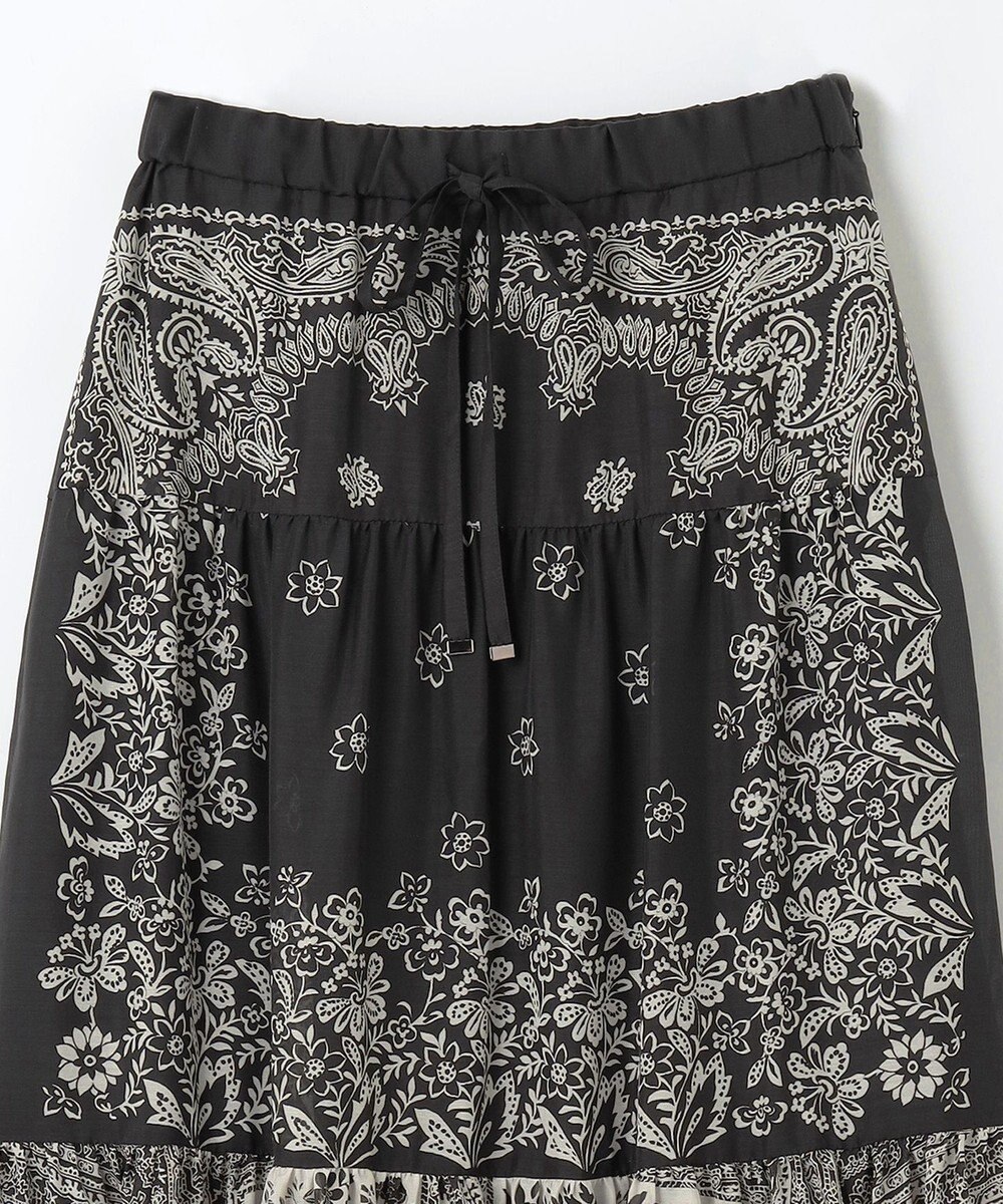 GRACE CONTINENTAL バンダナティアードスカート 