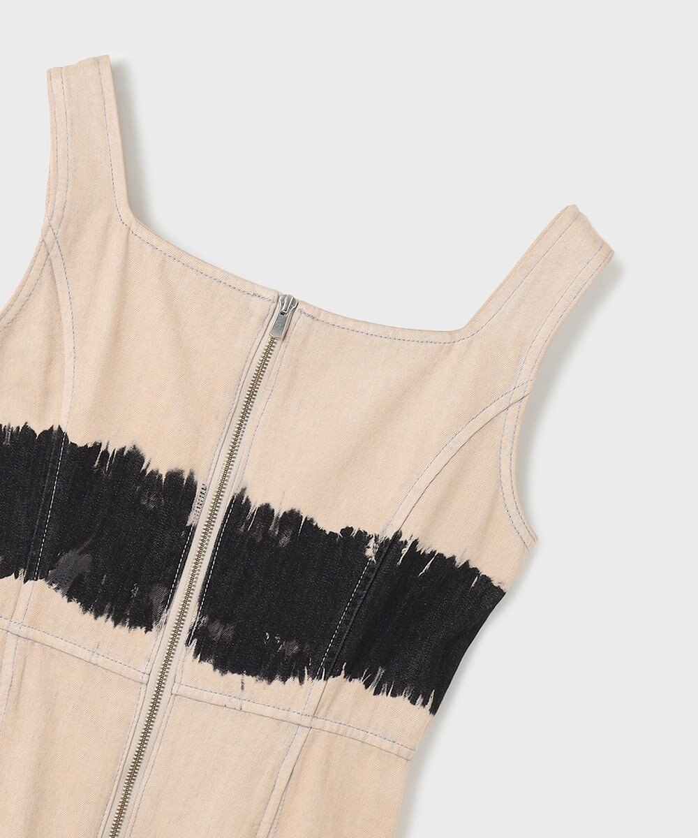 GRACE CONTINENTAL デニム切替サーキュラーワンピース