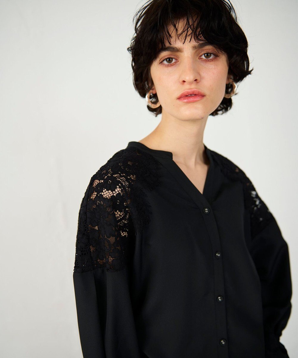 GRACE CONTINENTAL レースコンビブラウス 