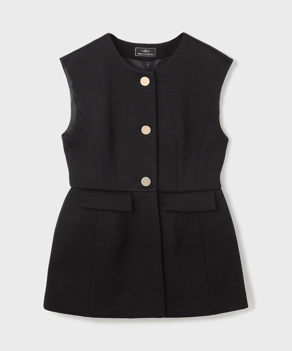 GRACE CONTINENTAL ダンボールニットジレジャケット 