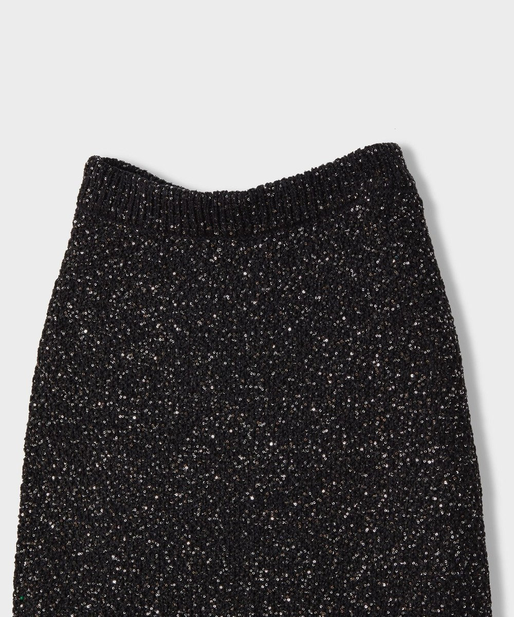 GRACE CONTINENTAL シャイニーニットロングスカート