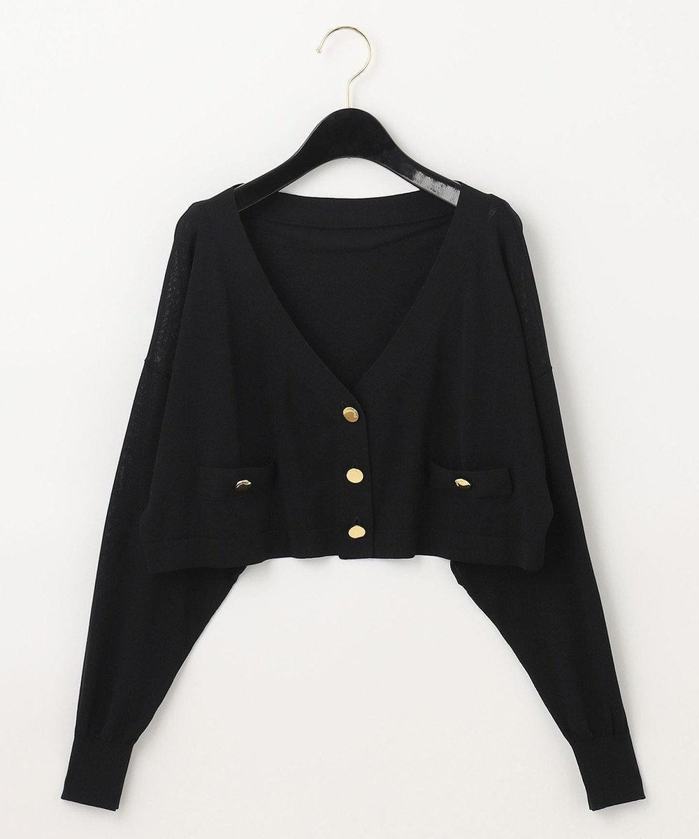 GRACE CONTINENTAL ショートルーズニットカーディガン