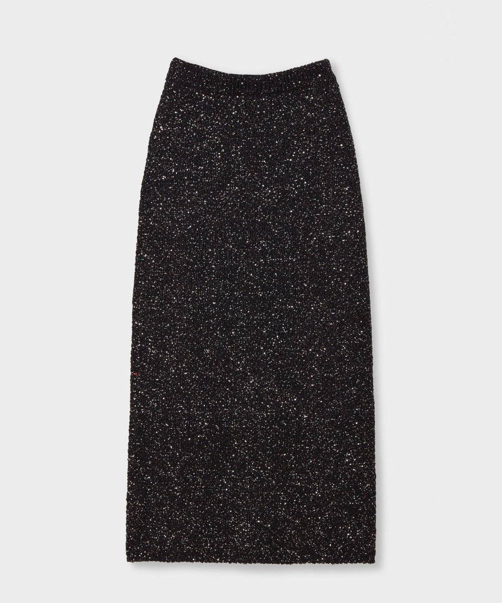 GRACE CONTINENTAL シャイニーニットロングスカート