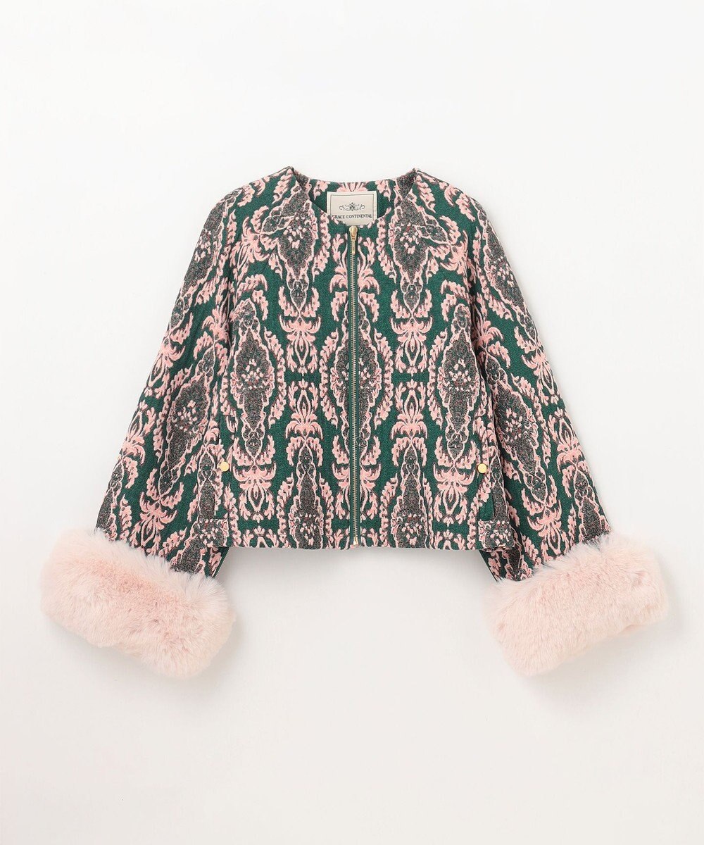 GRACE CONTINENTAL オーナメントジャガードジャケット 