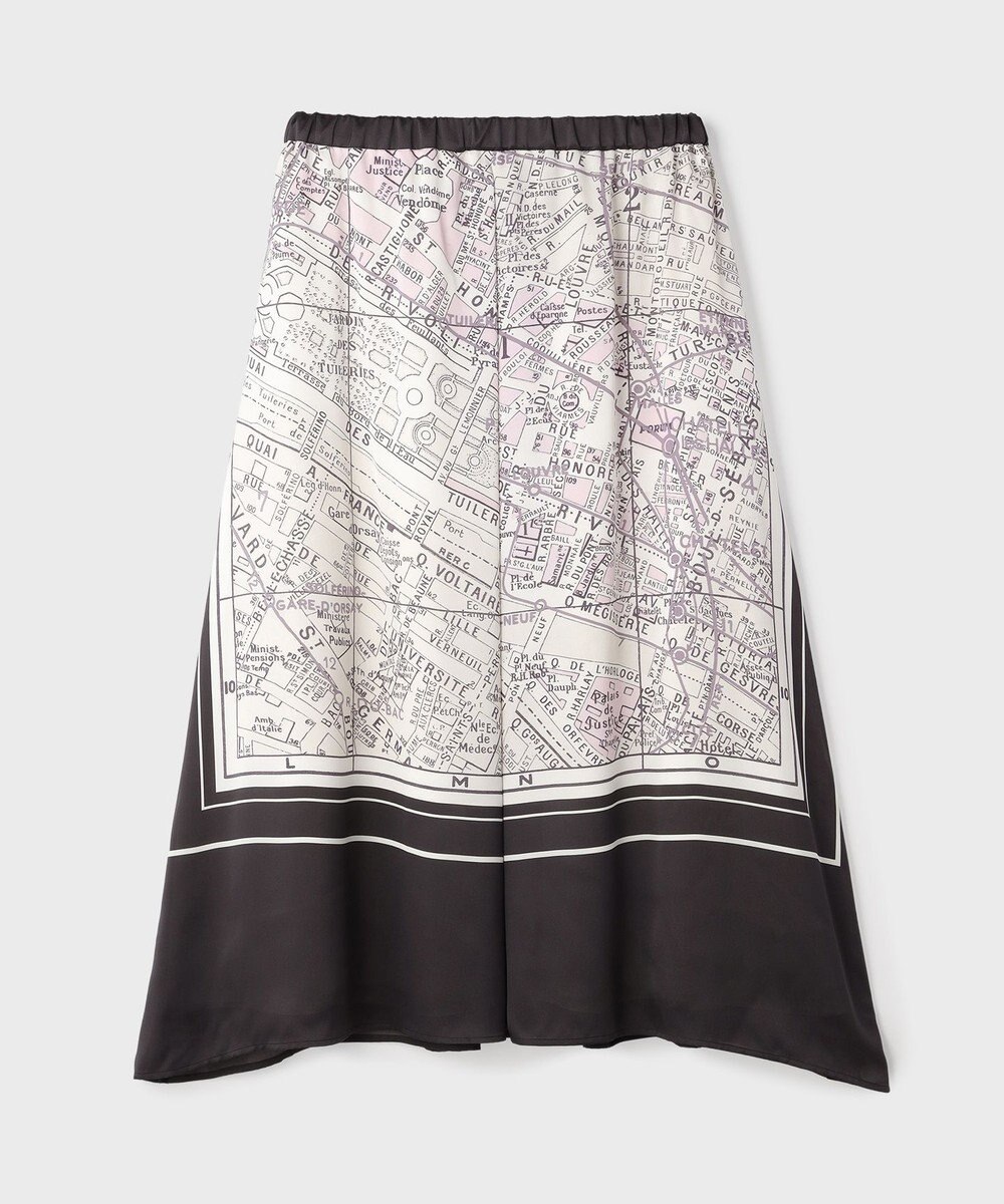 GRACE CONTINENTAL パリスカーフプリントスカート 