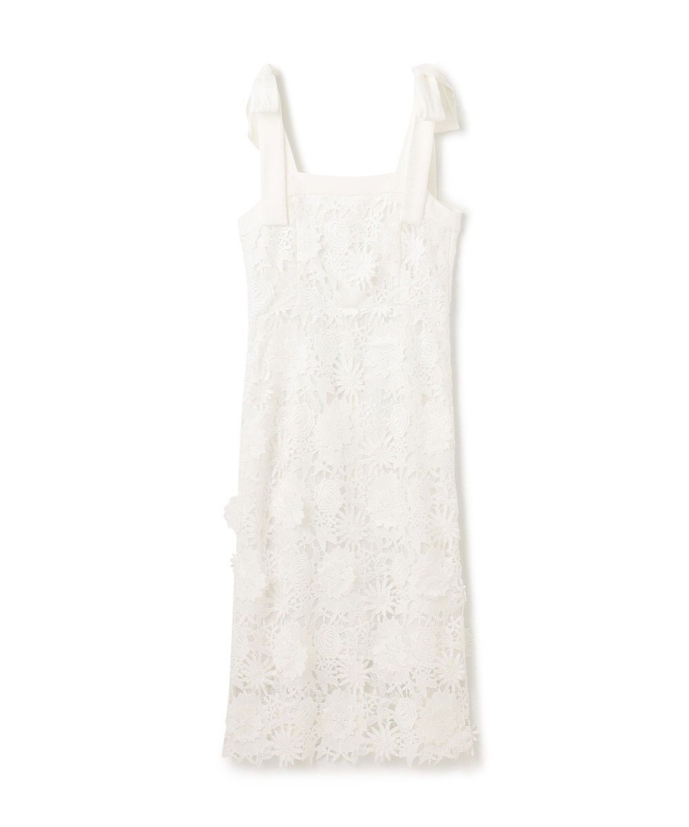GRACE CONTINENTAL ケミカルフラワーレースワンピース
