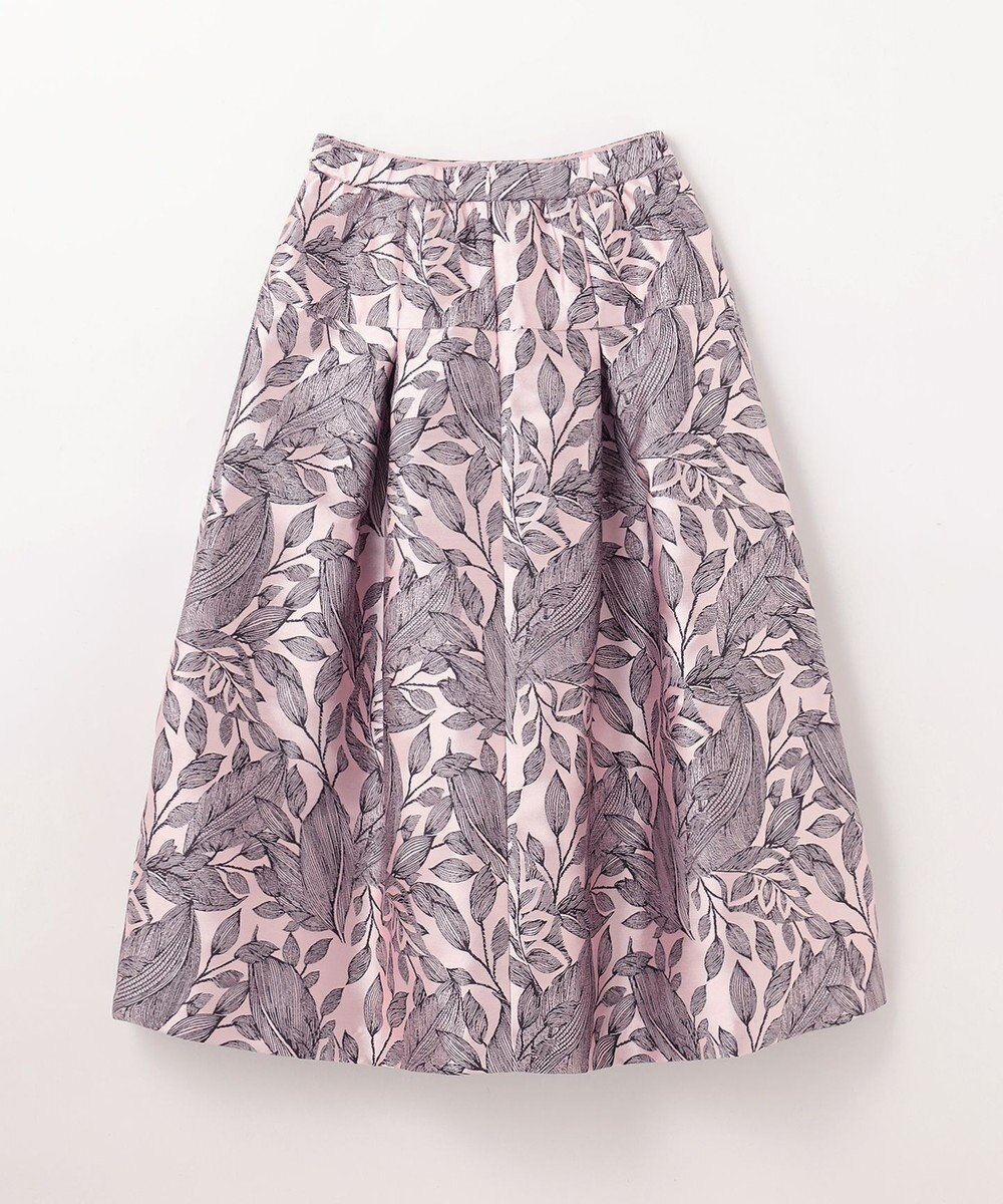 GRACE CONTINENTAL ボタニカルジャガードスカート 