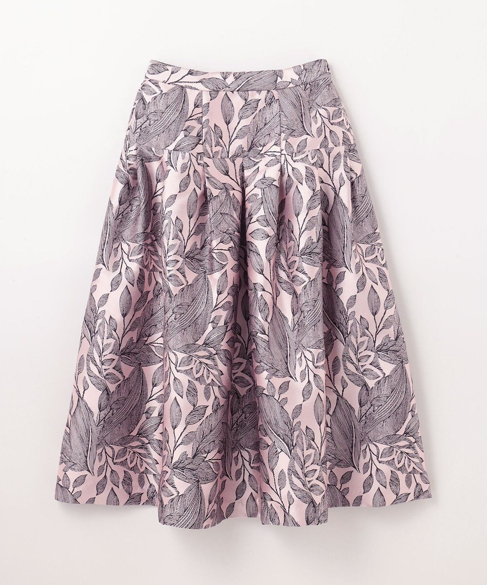 GRACE CONTINENTAL ボタニカルジャガードスカート 