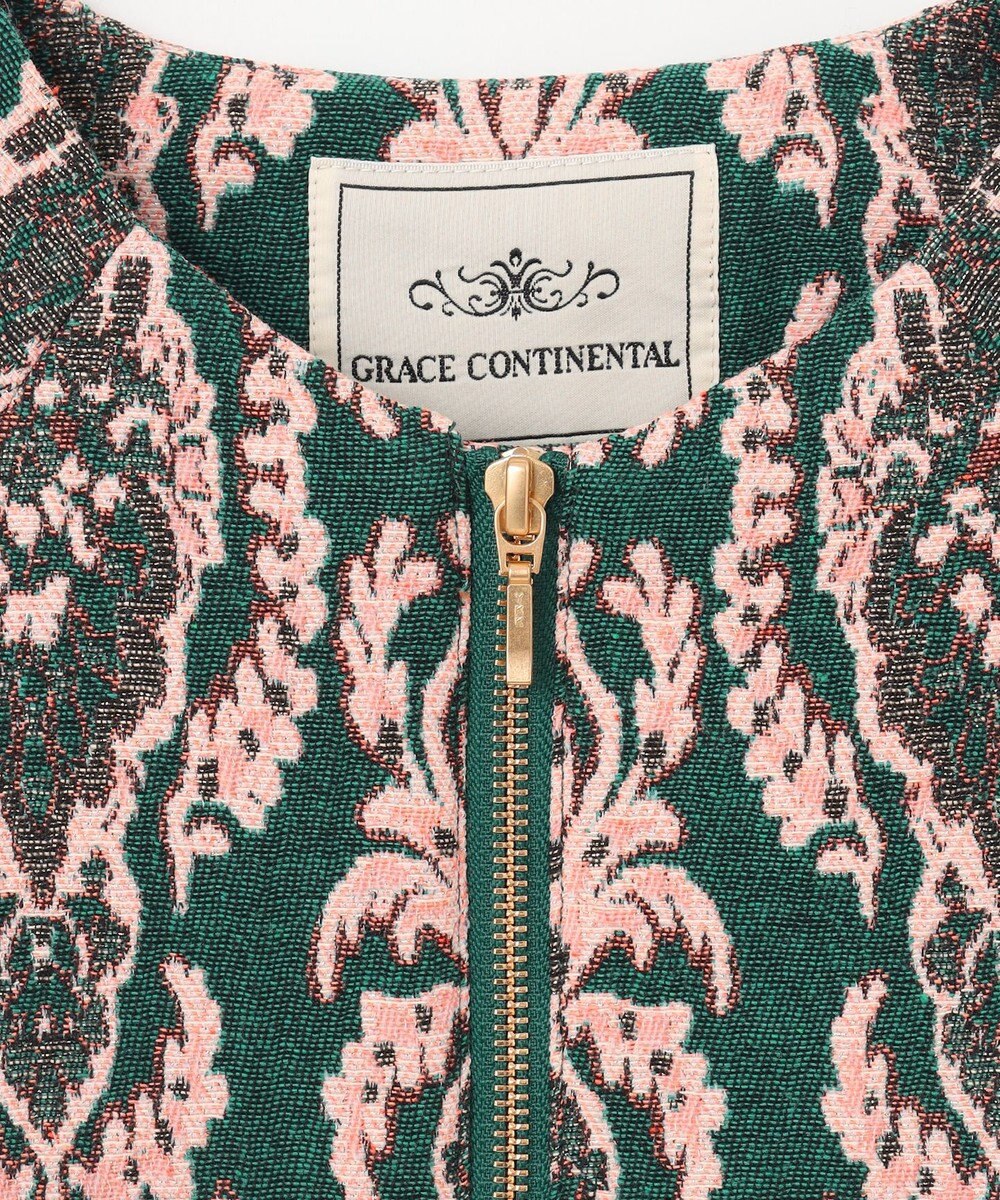 GRACE CONTINENTAL オーナメントジャガードジャケット 