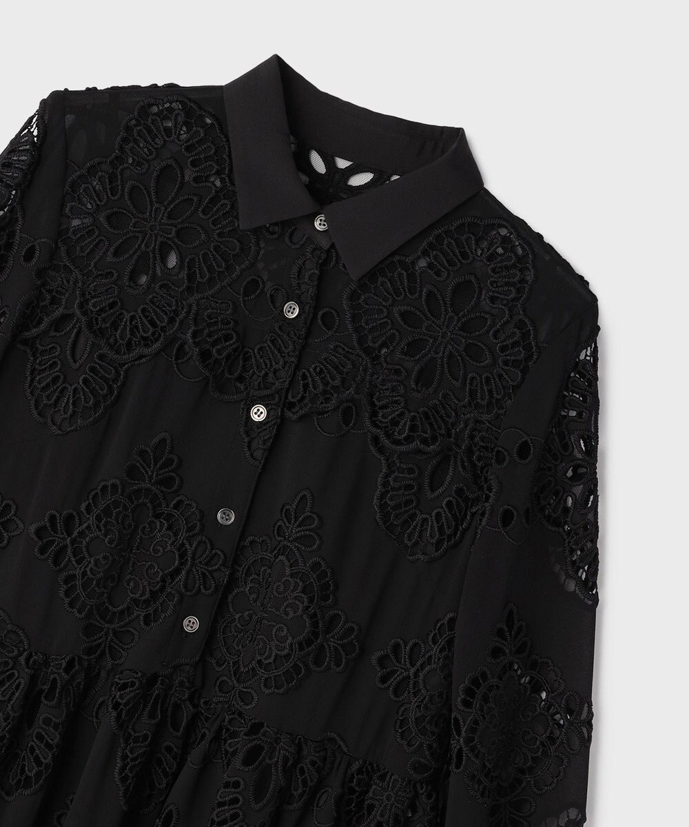 GRACE CONTINENTAL カットワーク刺繍ワンピース 