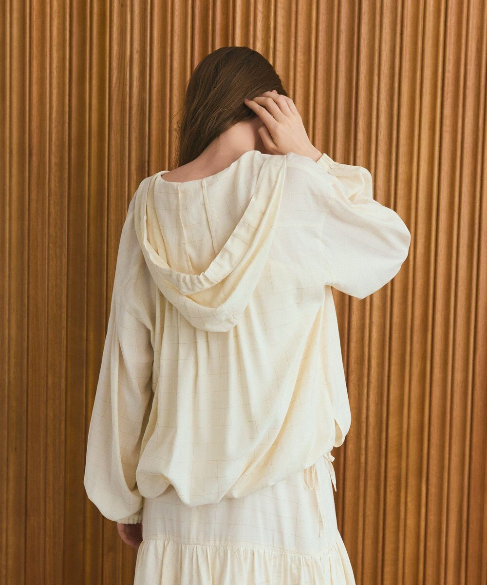 GRACE CONTINENTAL ラメチェックフーディー 