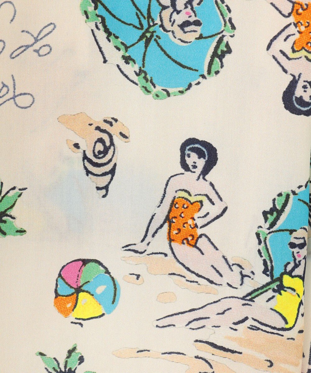 GRACE CONTINENTAL リゾートプリントシャツ 