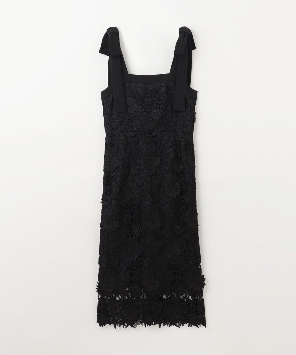 GRACE CONTINENTAL ケミカルフラワーレースワンピース