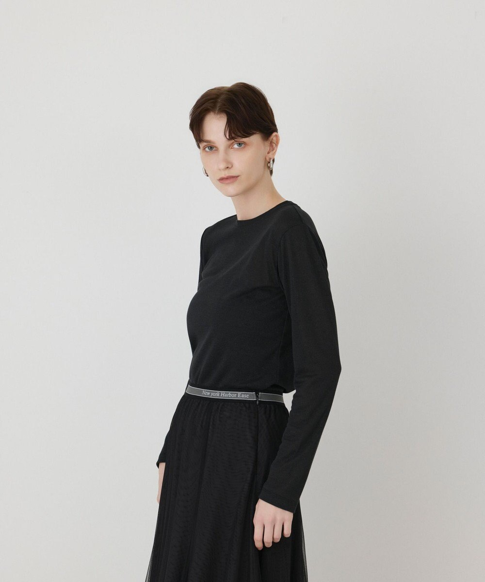 GRACE CONTINENTAL ラメクルーカットトップ 