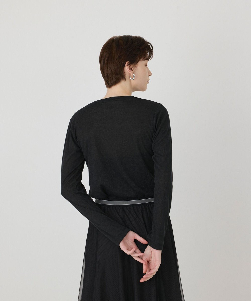 GRACE CONTINENTAL ラメクルーカットトップ 