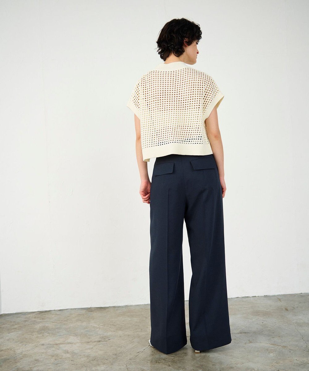 GRACE CONTINENTAL メッシュルーズニットトップ 