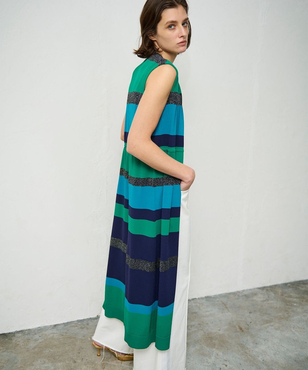 GRACE CONTINENTAL ニットマルチボーダージレ