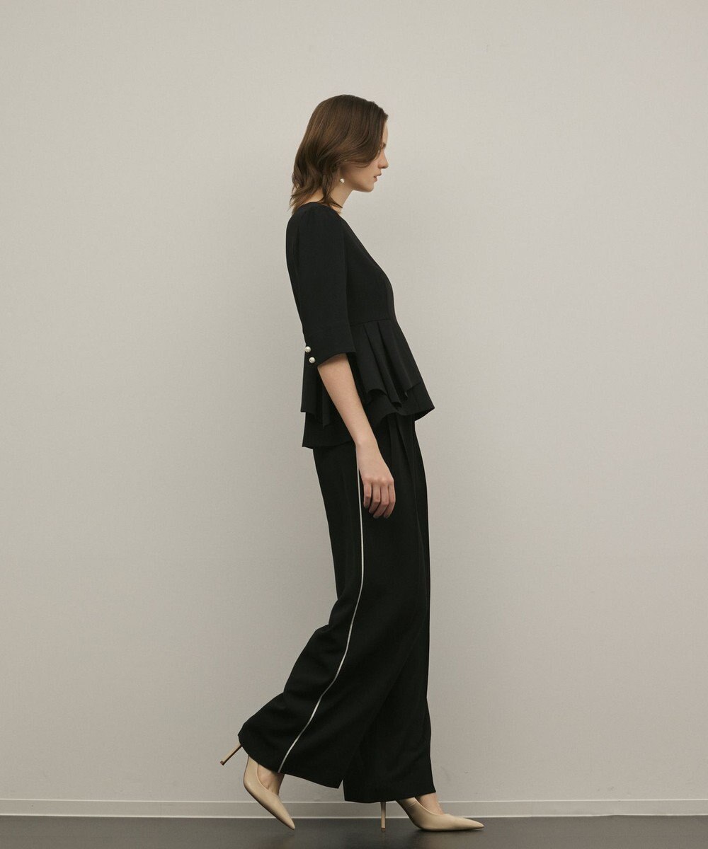 GRACE CONTINENTAL トリアセペプラムトップ 