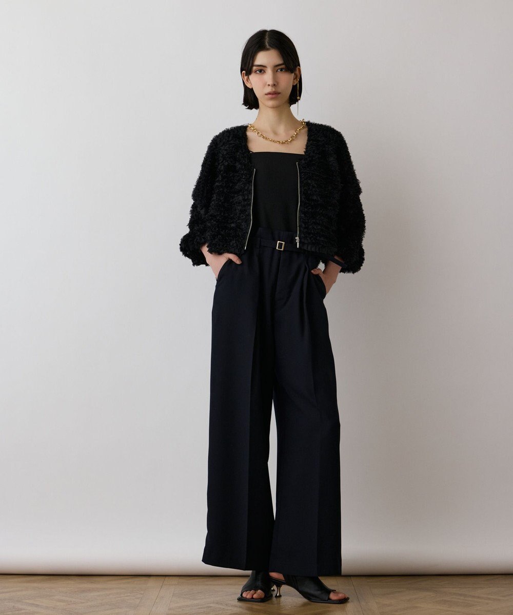 GRACE CONTINENTAL フラワーチュール刺繍ブルゾン