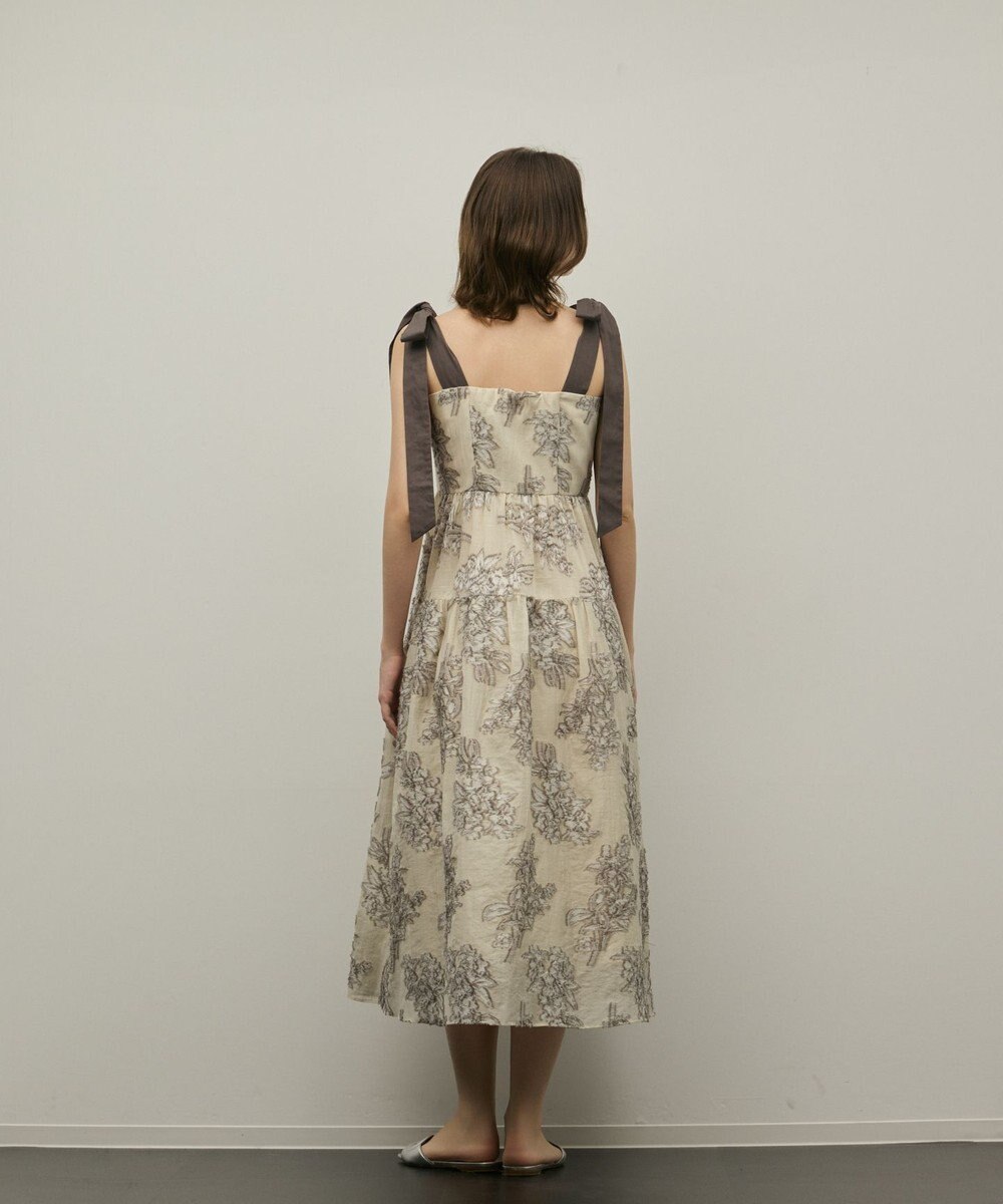 GRACE CONTINENTAL シアージャガードティアードワンピース 