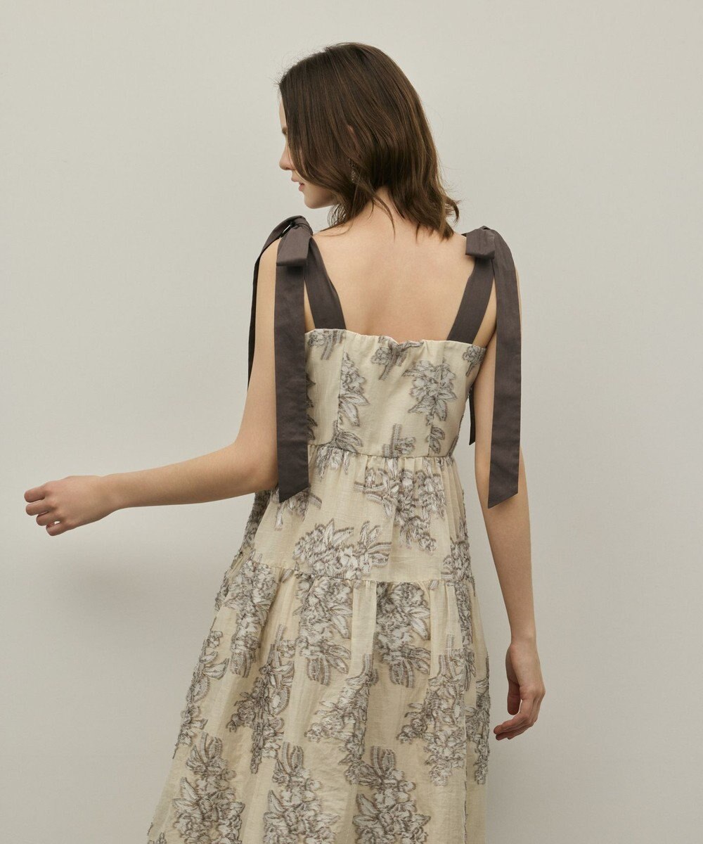 GRACE CONTINENTAL シアージャガードティアードワンピース 