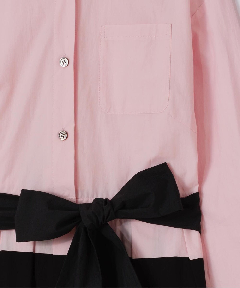 GRACE CONTINENTAL ボーダーコンビシャツワンピース