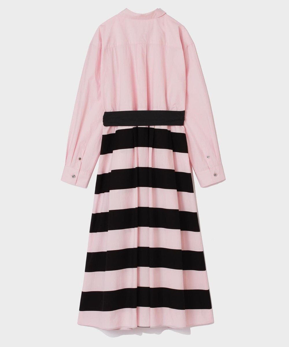 GRACE CONTINENTAL ボーダーコンビシャツワンピース 