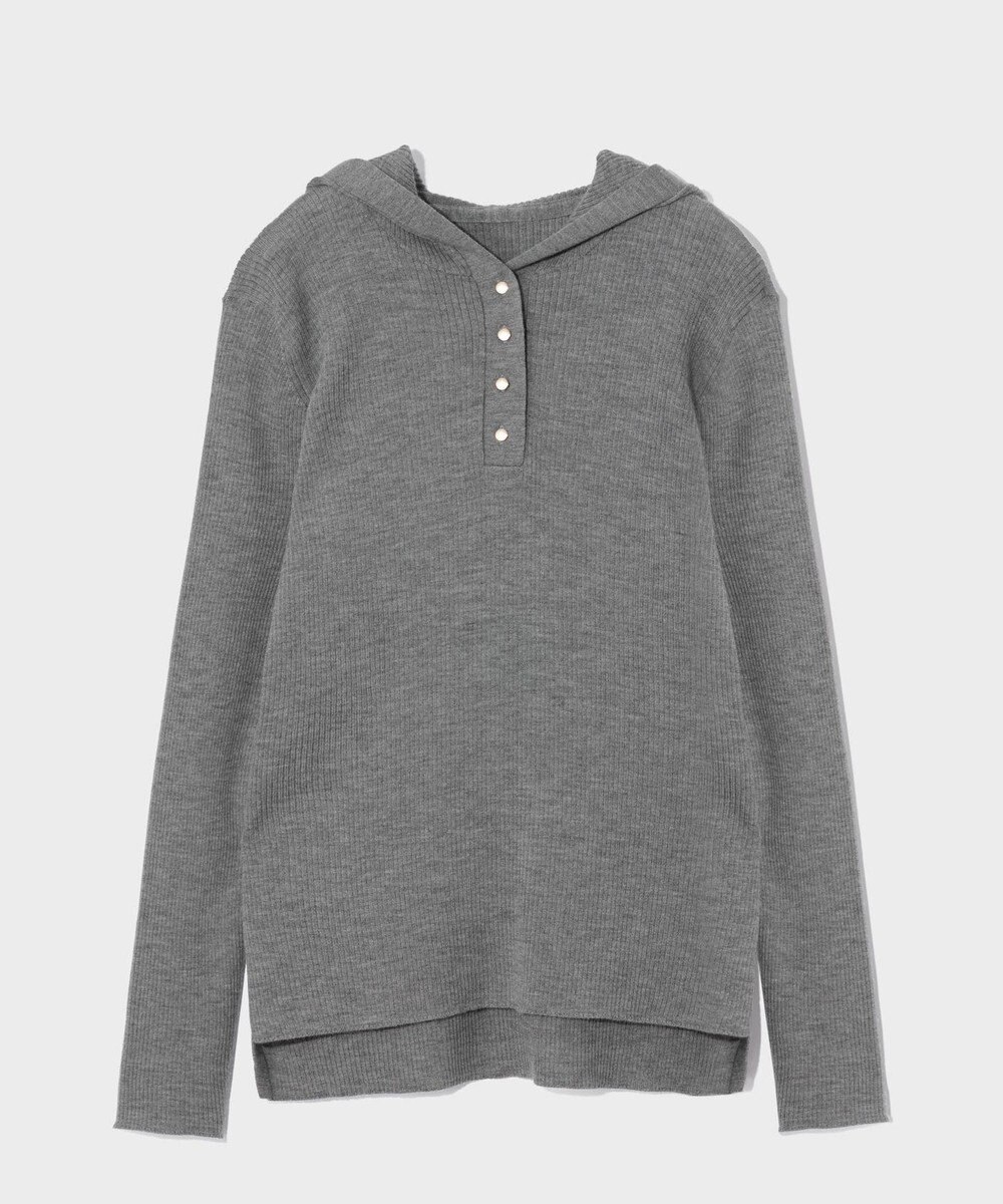 GRACE CONTINENTAL メリノウールリブフーディー