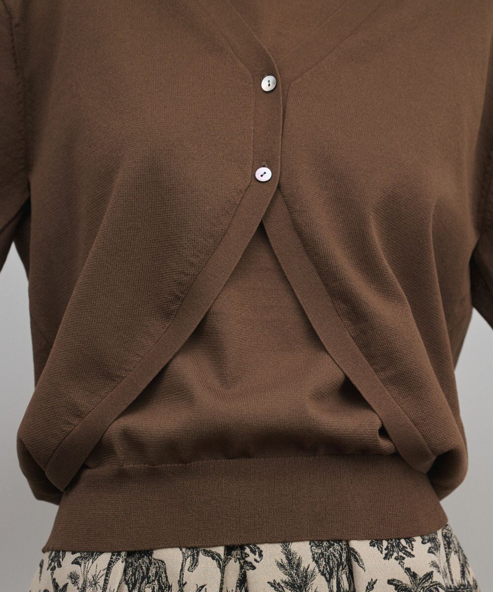 GRACE CONTINENTAL レイヤードニットトップ 