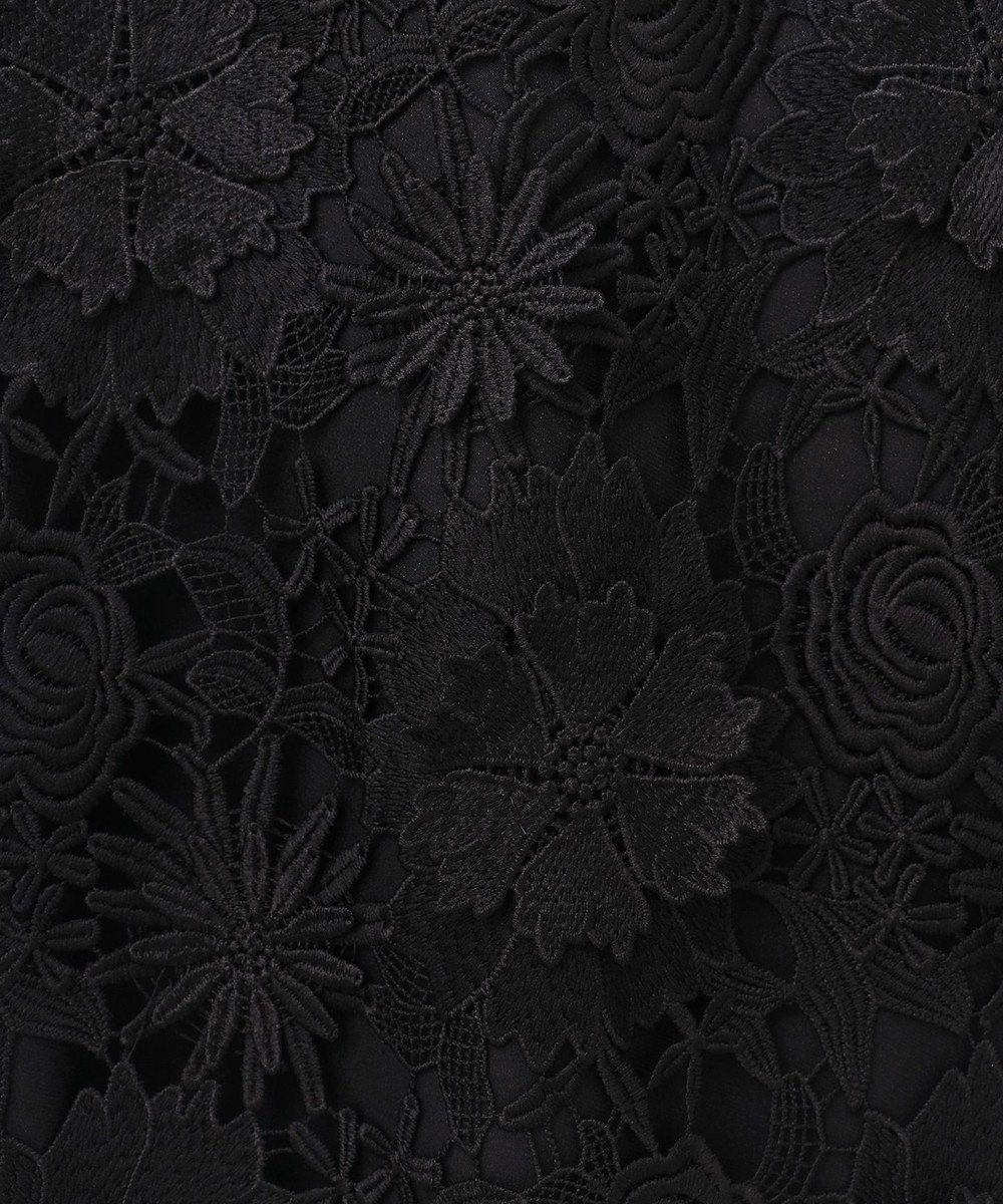 GRACE CONTINENTAL ケミカルフラワーレースワンピース