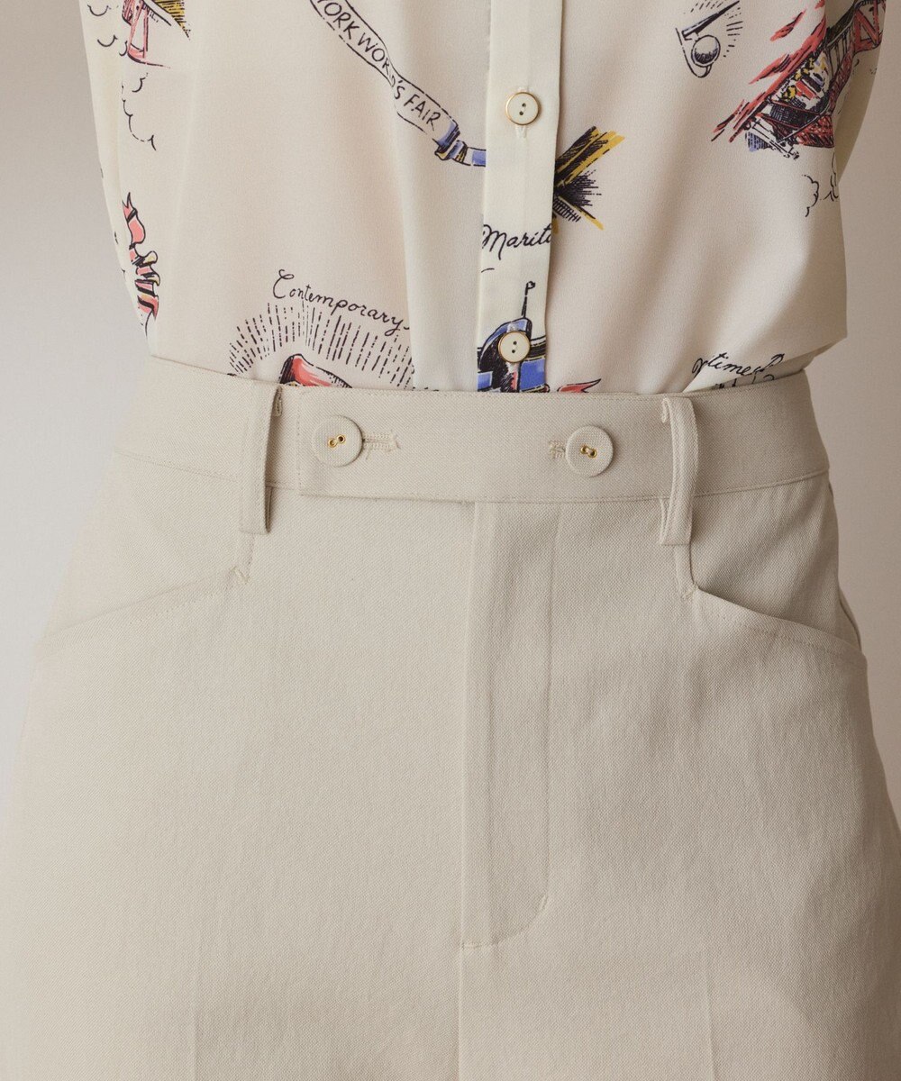 GRACE CONTINENTAL ストレッチフレアパンツ 