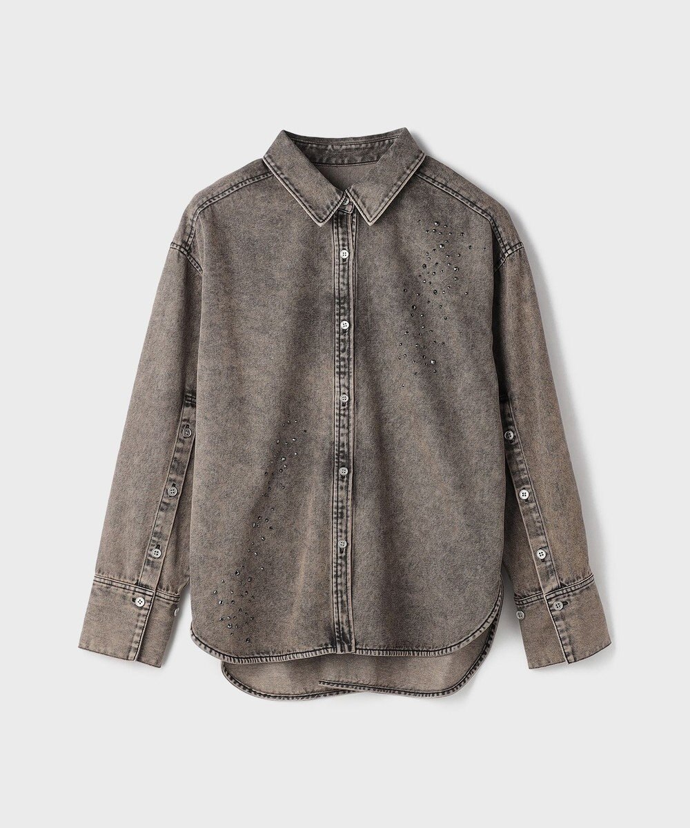 GRACE CONTINENTAL ビジューデニムシャツ 