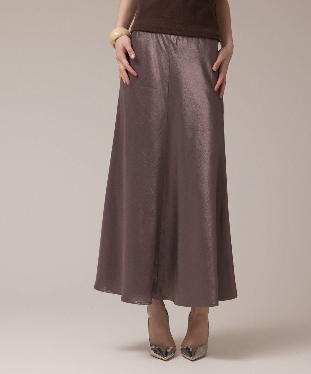 GRACE CONTINENTAL サテンバイアススカート
