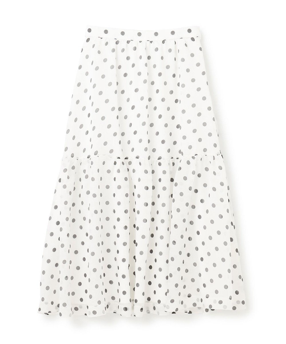 GRACE CONTINENTAL シアードットプリントスカート 