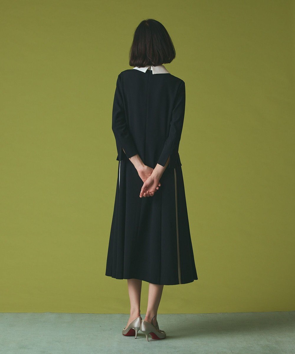 GRACE CONTINENTAL クレリックバイカラーワンピース 