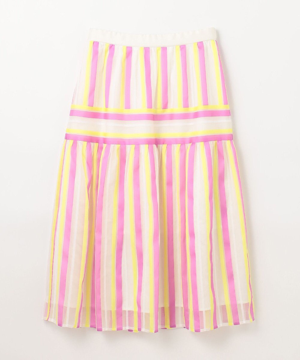 GRACE CONTINENTAL マルチシアーストライプスカート 
