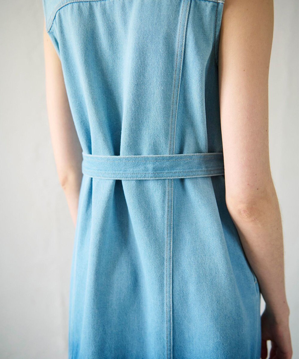 GRACE CONTINENTAL デニムストレートロングワンピース2