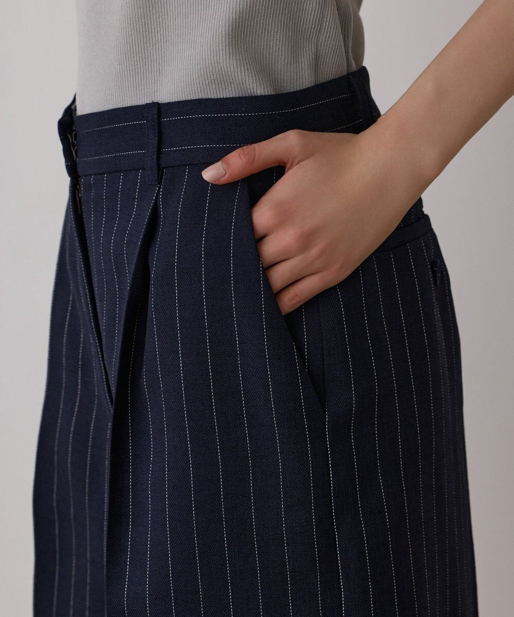 GRACE CONTINENTAL ストライプショートパンツ 